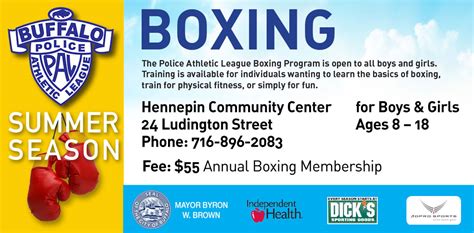 Summer Boxing Police Athletic League Of Buffalo Inc