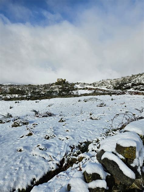 Queda De Neve Fecha Estradas No Maci O Central Da Serra Da Estrela Nit