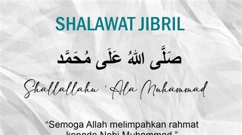 Lirik Sholawat Jibril Lengkap Arab Latin Dan Terjemahan Baca