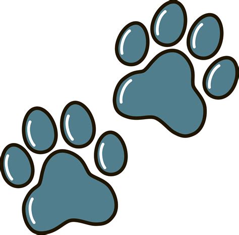 Paw Print Of Dog Cat Puppy Pet Footprint Animal Foot Print Icon 4005597