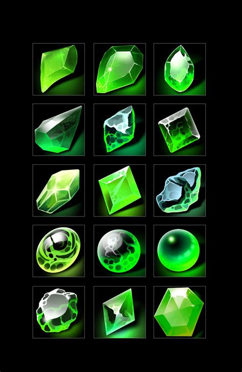 Rpg Gems Game Gem Gemstone Art Props Art