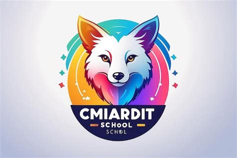Gradient Elementary School Logo Premium Ai Generated Image