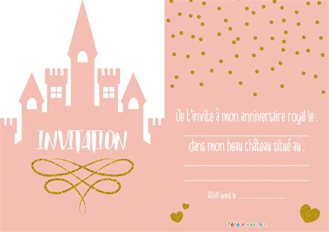 Invitation De Princesse Par T Te Modeler