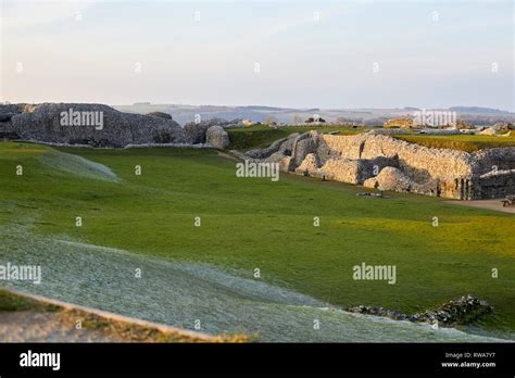 Old Sarum Stock Photo Alamy