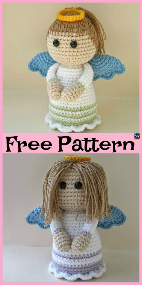 Crochet Amigurumi Doll Angel - Free Patterns - DIY 4 EVER