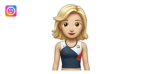 Une Fille Blonde Qui Fait De La Gymnastique Emoji AI Emoji Generator