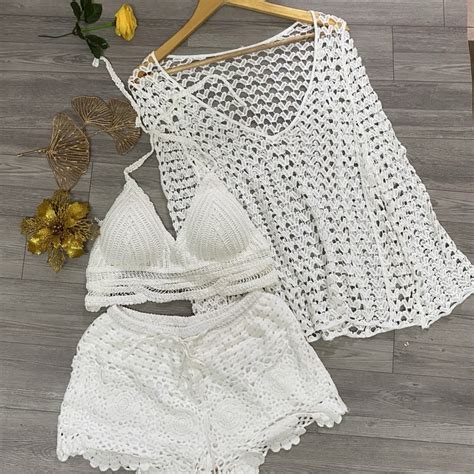 Hh Set Bikini Ren I Bi N M N Bra S Ng Qu N Ren Hoa To Cho Ng