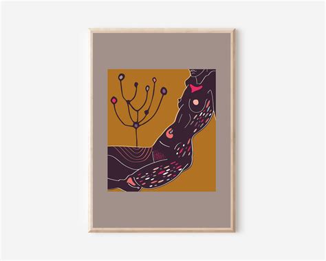 Abstract Nude Woman Wall Art Nude Female Body Nude Abstract Art Female Nude Art Abstract