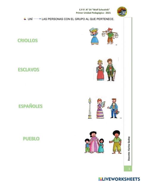 La Sociedad Colonial Interactive Worksheet School Subjects Online
