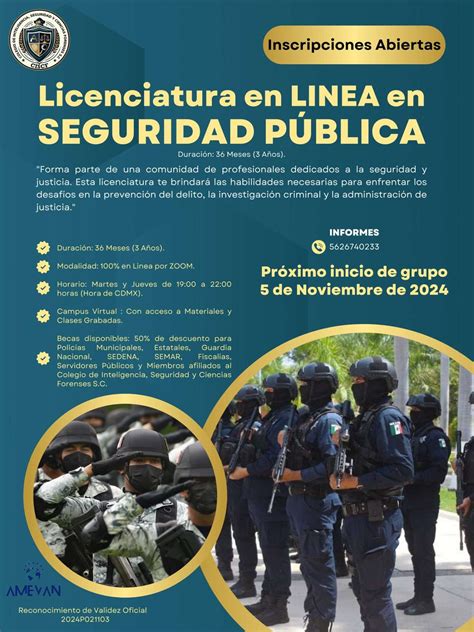 Licenciatura en Seguridad Pública 2ª Generación Colegio de