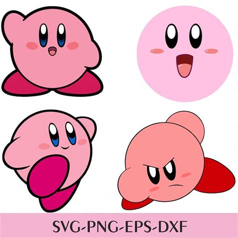 Kirby super star vector SVG PNG / Kirby svg cricut / Cutting - Inspire ...