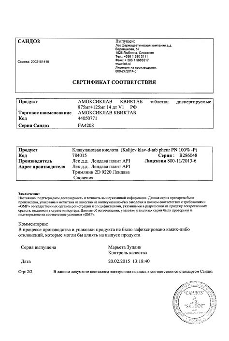 Амоксиклав Квиктаб 875мг + 125мг: инструкция, аналоги, цены и отзывы