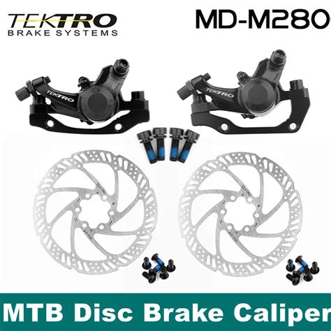 Tektro-MD-M280-Mountain-Bike-Line-Pull-Disc-Brake-Caliper-Front-Rear ...
