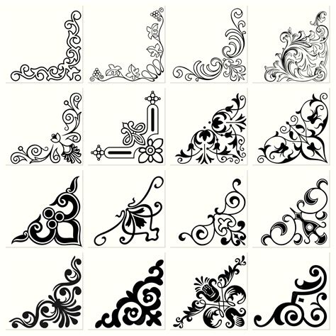 Premium Vector Corners Set 2