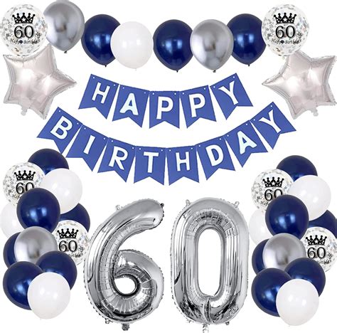 60th Birthday Decorations For Men And Women 60th Birthday