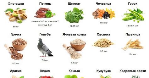 Продукты богатые железом при анемии беременных: Продукты, содержащие ...