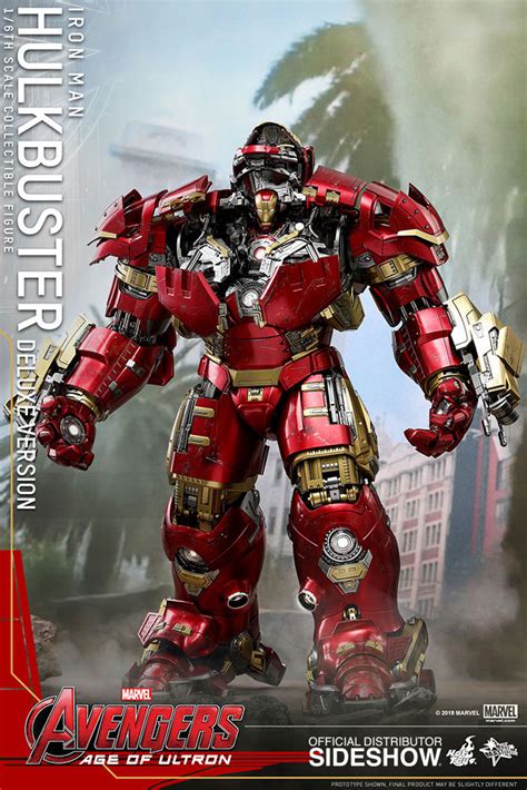 Hot Toys Deluxe Iron Man Hulkbuster Action Figure Has A Jackhammer Arm