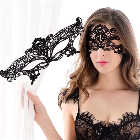 Cosplay Sex Costumes For Women Hollow Out Lace Party Nightclub Queen Eye Mask Female Erotic