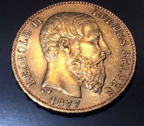 Belgique Francs Or Leopold Ii T Te Nue Eur Picclick Fr