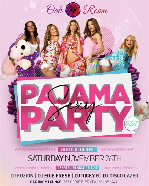 Sexy Pajama Party Tickets At Oak Room Lounge In Sparks By Oakroom Lounge Reno Tixr