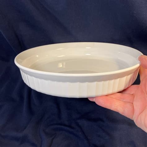 Corningware Kitchen Vintage Corning Ware French White Quiche Dish