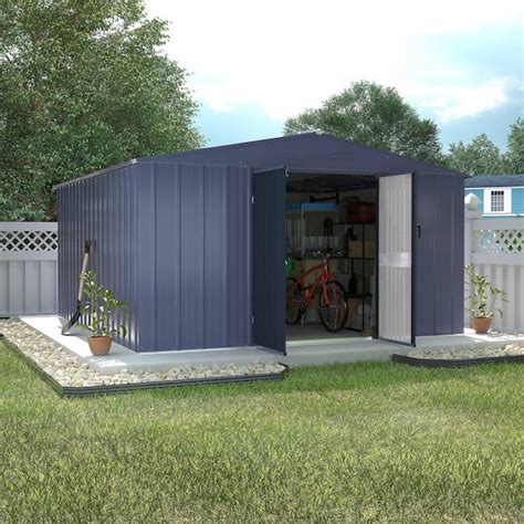 Reviews For Veikous Ft W X Ft D Metal Outdoor Storage Shed With