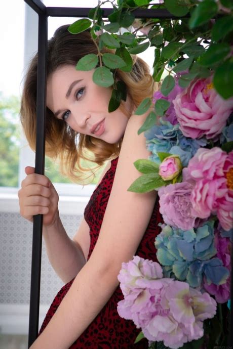 Sexy Ukrainian Serena Wood Unveiling Her Perky Tits And Bush In A Solo CoedCherry