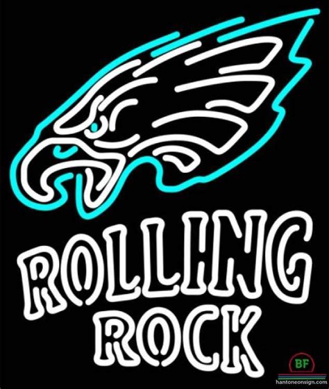 Rolling Rock Philadelphia Eagles Neon Sign Teams Neon Light Diy Neon