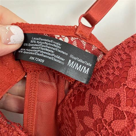 Rust Orange Lingerie Chemise Babydoll Underwired Depop