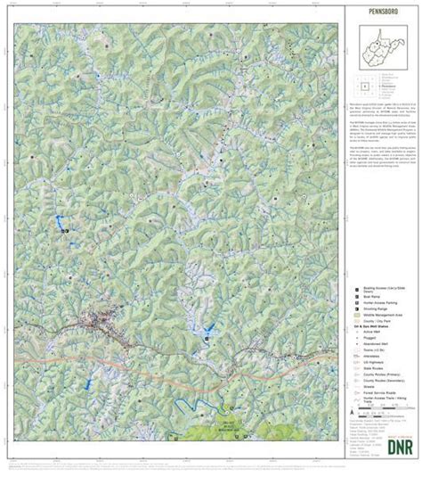 Doddridge County, WV Quad Maps - Bundle Map by WV Division of Natural Resources | Avenza Maps