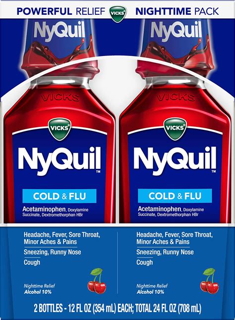 Amazon.com: Vicks NyQuil SEVERE Cold and Flu Relief Liquid Medicine
