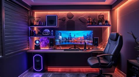 Premium AI Image | gaming aesthetic gamer playing game in the room ...