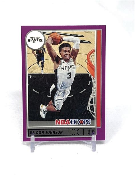 2021 22 Panini NBA Hoops Purple 34 Keldon Johnson For Sale Online EBay