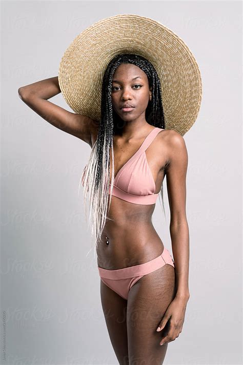 Confident Black Woman In Bikini By Stocksy Contributor Javier D Ez Stocksy