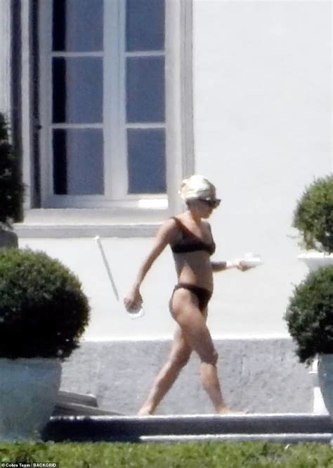Lady Gaga Dons Her Bikini To Enjoy Breakfast With Boyfriend Michael Polansky Ahead Of Wedding