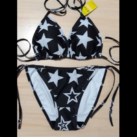 Jual Bikini SegiTiga Bikini Triangle Motif Bintang Shopee Indonesia