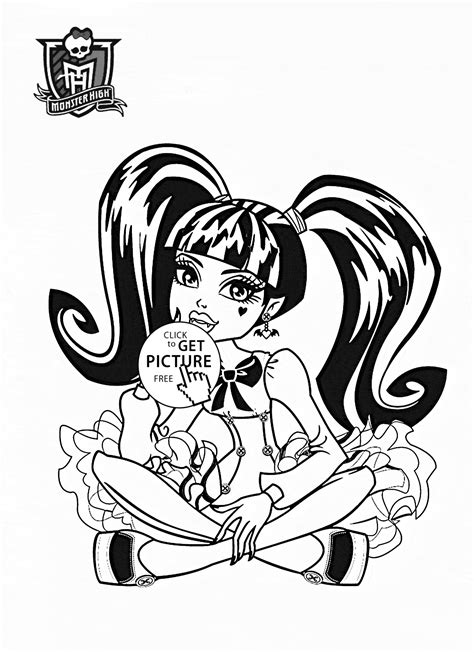 Desenho De Draculaura Monster High Para Colorir Tudodesenhos