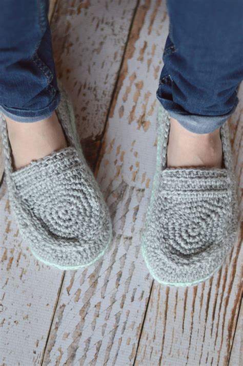 Women S Loafer Slippers Crochet Pattern Whistle And Ivy