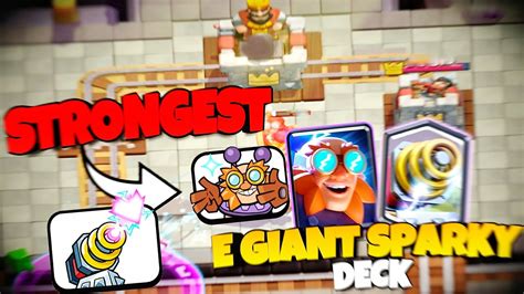 Strongest Electro Giant Sparky Deck Clash Royale Best Cycle Deck Egiant