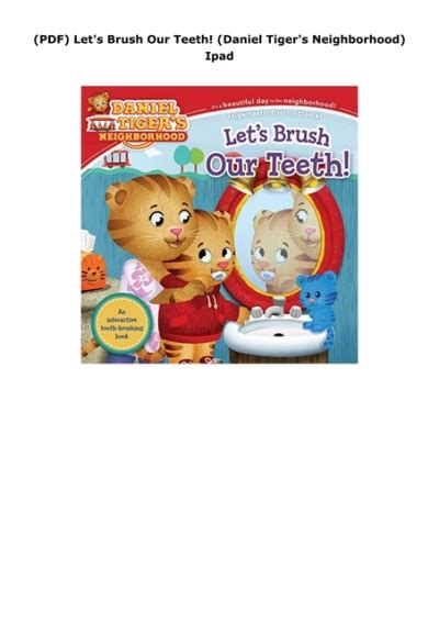 Pdf Lets Brush Our Teeth Daniel Tigers Neighborhood Ipad