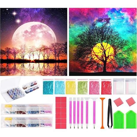 Diamond Painting Kits Pack D Peinture Diamant Lune Avec Diamant