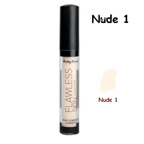 Corretivo Líquido Flawless Cor Nude 1 Ruby Rose HB8080 Tudo de Maquiagem
