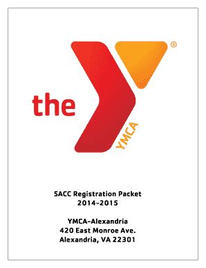 Fillable Online Ymcadc Sacc Registration Packet Ymca