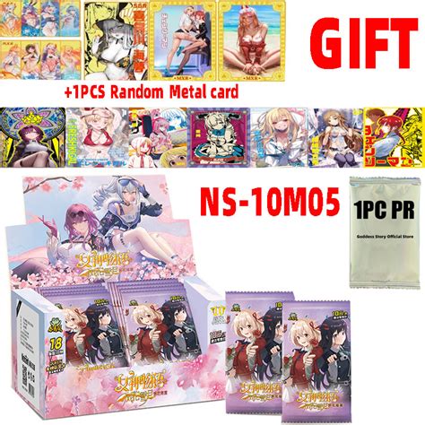 2023 New Goddess Story Ns 10m05 Collection Cards Metal Cards Tcg Booster Box Bikini Rare Anime
