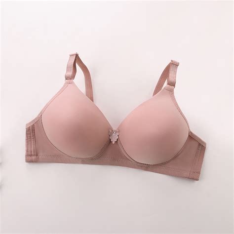 Hanzidakd Push Up Padded Bras Womens Steel Rimless Comfort Gather Thin