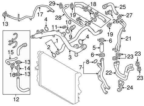 2005 2015 Audi Engine Coolant Pipe 06E 121 044 AF Audi USA Parts