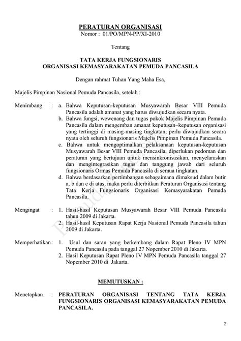 Detail Contoh Peraturan Organisasi Koleksi Nomer 10