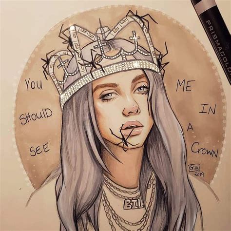 Drew Billie Eilish Still Practicing With Markers Bluetrain97 Billie