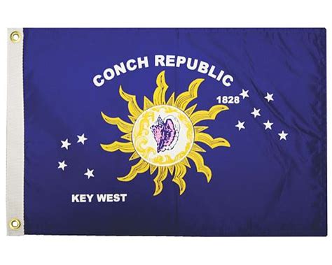 Conch Republic Flag 12x18"-Conch1218