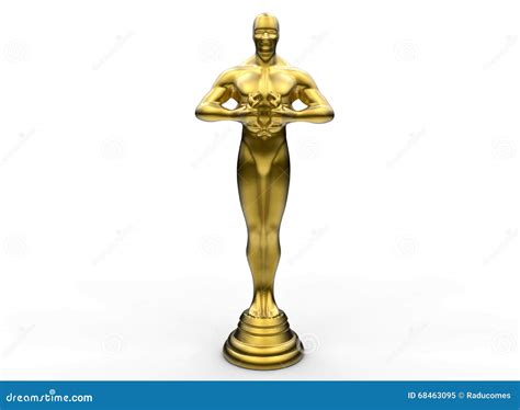 Golden Statue Award Royalty-Free Cartoon | CartoonDealer.com #68463095